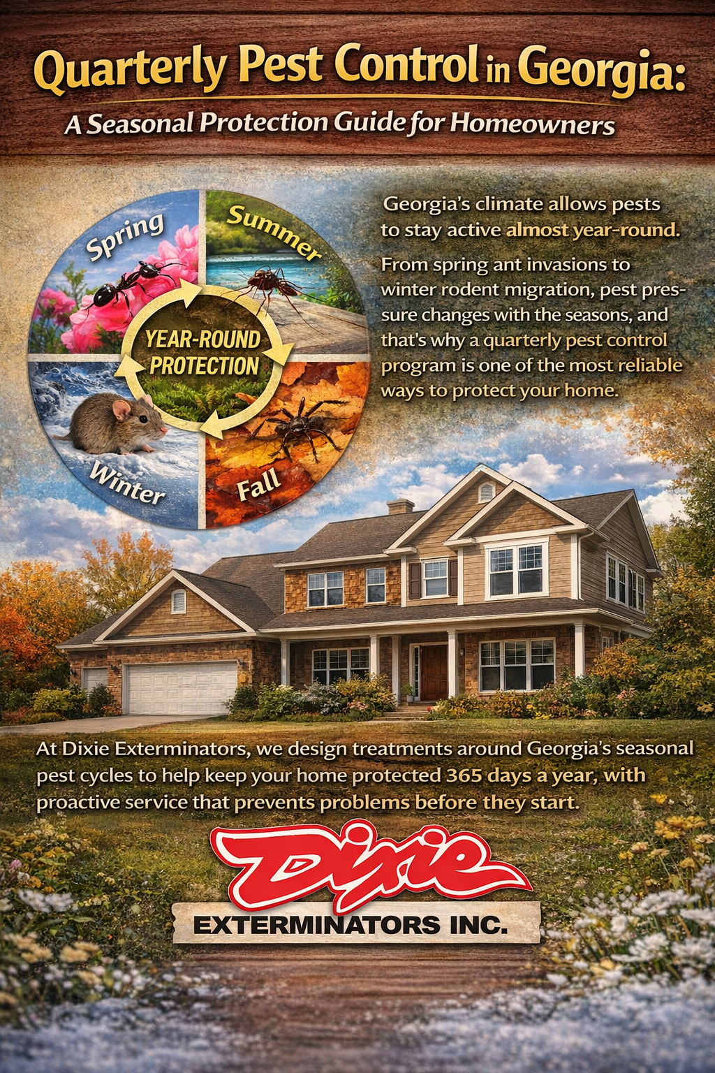 Quarterly Pest Control in Georgia: A Seasonal Protection Guide for Homeowners